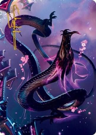 Junji, the Midnight Sky Art Card (38/81) (Gold-Stamped Signature) (38) [Art Series: Kamigawa: Neon Dynasty]