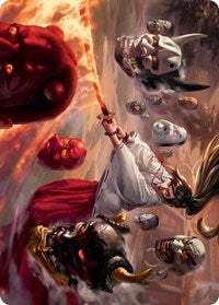 Unquenchable Fury Art Card (39) [Art Series: Kamigawa: Neon Dynasty]