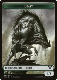 Beast // Treasure Double-Sided Token (7 // 17) [Commander: Kamigawa: Neon Dynasty]