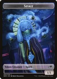 Spirit (002) // Treasure (017) Double Sided Token (2 // 17) [Kamigawa: Neon Dynasty]