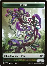 Plant // Treasure Double-Sided Token (9 // 17) [Commander: Kamigawa: Neon Dynasty]
