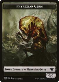 Phyrexian Germ // Spirit (002) Double-Sided Token (3 // 2) [Commander: Kamigawa: Neon Dynasty]