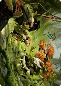 Commune with Spirits Art Card (40) [Art Series: Kamigawa: Neon Dynasty]