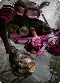 Undercity Scrounger Art Card (42) [Art Series: Kamigawa: Neon Dynasty]