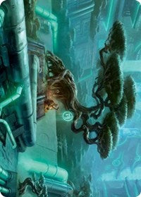Forest (292) Art Card (44) [Art Series: Kamigawa: Neon Dynasty]