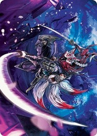 Blade-Blizzard Kitsune Art Card (47) [Art Series: Kamigawa: Neon Dynasty]