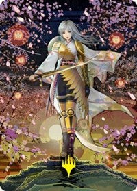 The Wandering Emperor Art Card (50/81) (Gold-Stamped Signature) (50) [Art Series: Kamigawa: Neon Dynasty]