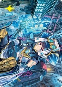 Covert Technician Art Card (Gold-Stamped Signature) (51) [Art Series: Kamigawa: Neon Dynasty]