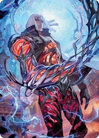 Tezzeret, Betrayer of Flesh Art Card (54) [Art Series: Kamigawa: Neon Dynasty]