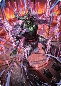 Hidetsugu, Devouring Chaos Art Card (56) [Art Series: Kamigawa: Neon Dynasty]