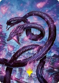 Junji, the Midnight Sky Art Card (58/81) (Gold-Stamped Signature) (58) [Art Series: Kamigawa: Neon Dynasty]