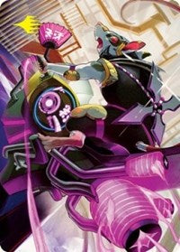 Nashi, Moon Sage's Scion Art Card (Gold-Stamped Signature) (59) [Art Series: Kamigawa: Neon Dynasty]