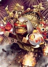 March of Reckless Joy Art Card (62) [Art Series: Kamigawa: Neon Dynasty]