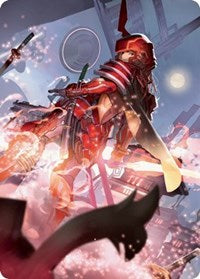 Peerless Samurai Art Card (63) [Art Series: Kamigawa: Neon Dynasty]
