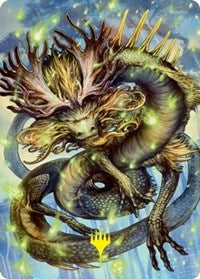 Kura, the Boundless Sky Art Card (Gold-Stamped Signature) (66) [Art Series: Kamigawa: Neon Dynasty]