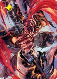 Risona, Asari Commander Art Card (Gold-Stamped Signature) (72) [Art Series: Kamigawa: Neon Dynasty]