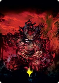 Vessel of the All-Consuming Art Card (Gold-Stamped Signature) (77) [Art Series: Kamigawa: Neon Dynasty]