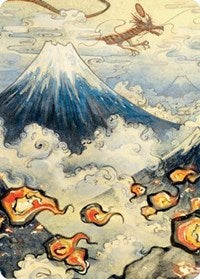Mountain (299) Art Card (78) [Art Series: Kamigawa: Neon Dynasty]