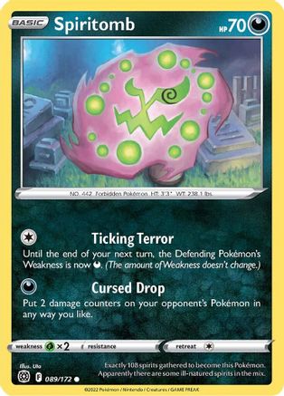 Spiritomb 089/172  SWSH09 Brilliant Stars - Common