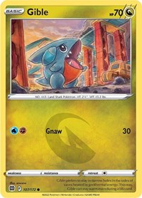 Gible (107/172) [SWSH09: Brilliant Stars]