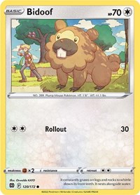 Bidoof (120/172) [SWSH09: Brilliant Stars]