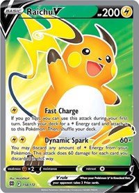 Raichu V (Full Art) (158/172) [SWSH09: Brilliant Stars]