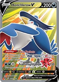 Honchkrow V (Full Art) (161/172) [SWSH09: Brilliant Stars]