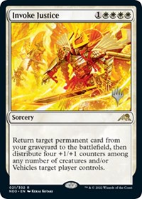 Invoke Justice (21) [Promo Pack: Kamigawa: Neon Dynasty]