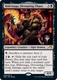 Hidetsugu, Devouring Chaos (99) [Promo Pack: Kamigawa: Neon Dynasty]