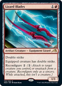 Lizard Blades (153) [Promo Pack: Kamigawa: Neon Dynasty]