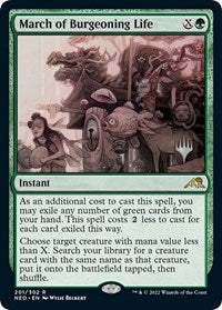 March of Burgeoning Life (201) [Promo Pack: Kamigawa: Neon Dynasty]