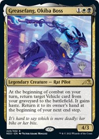 Greasefang, Okiba Boss (220) [Promo Pack: Kamigawa: Neon Dynasty]