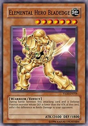 Elemental HERO Bladedge (YSDJ-EN018) - Starter Deck: Jaden Yuki 1st Edition