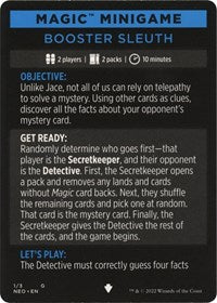 Magic Minigame: Booster Sleuth (1) [Kamigawa: Neon Dynasty]