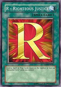 R - Righteous Justice (YSDJ-EN031) [Starter Deck: Jaden Yuki]