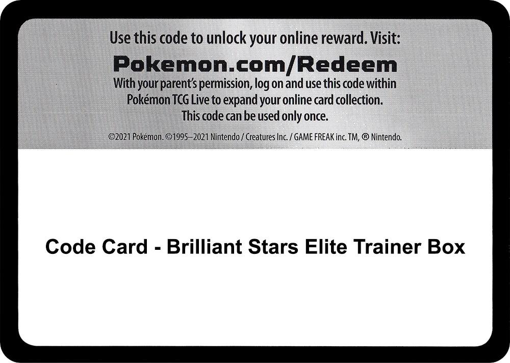 Code Card - Brilliant Stars Elite Trainer Box [SWSH09: Brilliant Stars]