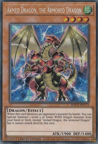 Armed Dragon, the Armored Dragon (HAC1-EN173) [Hidden Arsenal: Chapter 1]