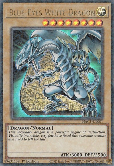 Blue-Eyes White Dragon (Duel Terminal) (HAC1-EN001) [Hidden Arsenal: Chapter 1]