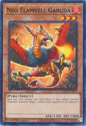 Neo Flamvell Garuda (Duel Terminal) (HAC1-EN072) - Hidden Arsenal: Chapter 1 1st Edition