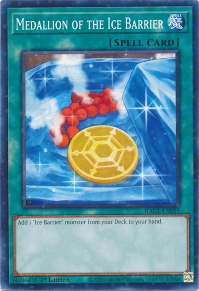 Medallion of the Ice Barrier (Duel Terminal) (HAC1-EN055) [Hidden Arsenal: Chapter 1]
