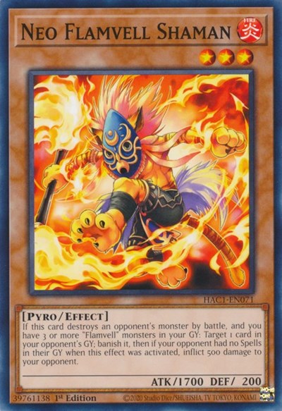 Neo Flamvell Shaman (HAC1-EN071) [Hidden Arsenal: Chapter 1]