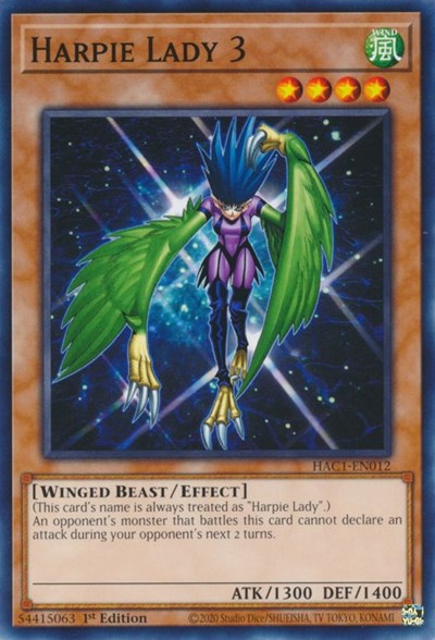Harpie Lady 3 (HAC1-EN012) [Hidden Arsenal: Chapter 1]
