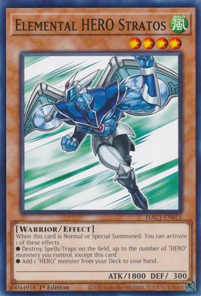 Elemental HERO Stratos (HAC1-EN015) [Hidden Arsenal: Chapter 1]