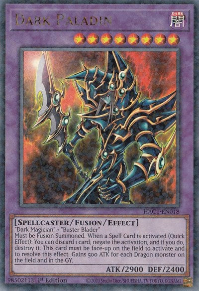 Dark Paladin (Duel Terminal) (HAC1-EN018) [Hidden Arsenal: Chapter 1]