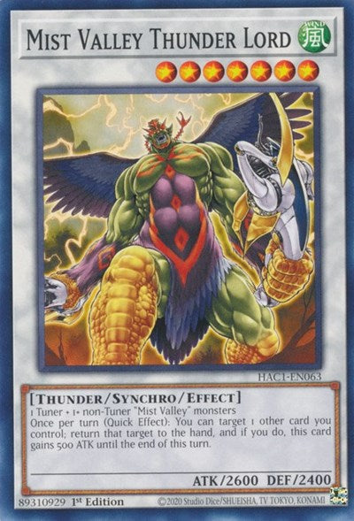 Mist Valley Thunder Lord (HAC1-EN063) [Hidden Arsenal: Chapter 1]