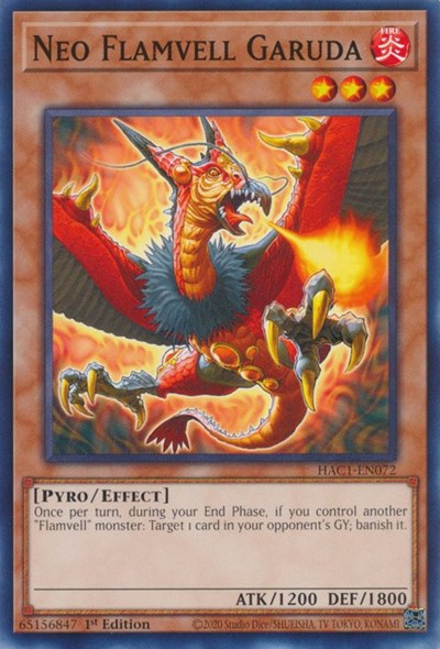 Neo Flamvell Garuda (HAC1-EN072) [Hidden Arsenal: Chapter 1]