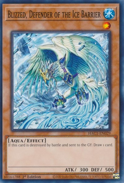 Blizzed, Defender of the Ice Barrier (HAC1-EN029) [Hidden Arsenal: Chapter 1]