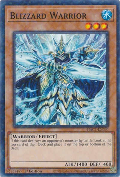 Blizzard Warrior (Duel Terminal) (HAC1-EN030) [Hidden Arsenal: Chapter 1]