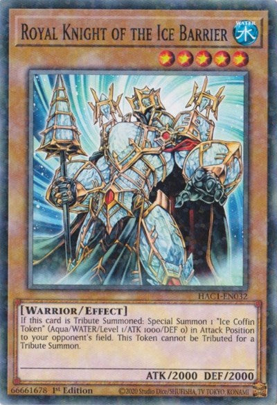 Royal Knight of the Ice Barrier (Duel Terminal) (HAC1-EN032) [Hidden Arsenal: Chapter 1]