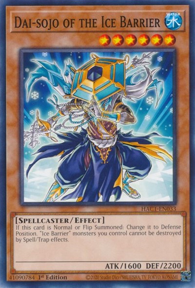 Dai-sojo of the Ice Barrier (HAC1-EN033) [Hidden Arsenal: Chapter 1]
